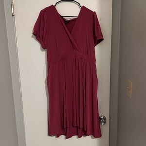 Torrid Burgundy Midi Dress